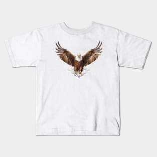 Eagle Spread Wings Kids T-Shirt